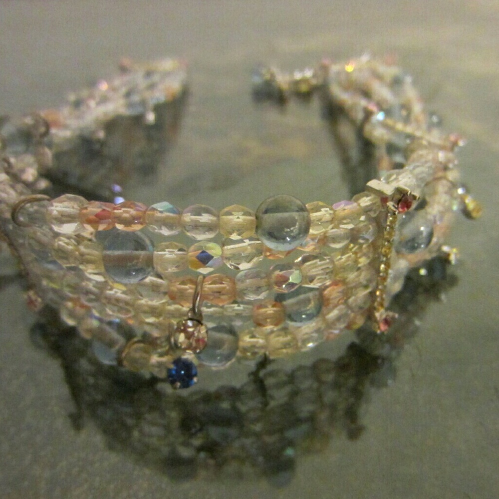 Modern Crystals Gems Multiple Strands Statement C… - image 7